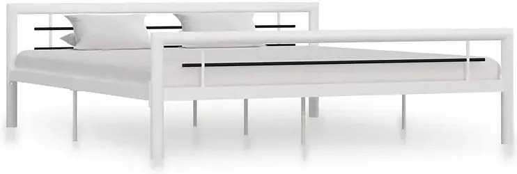 Białe metalowe łóżko 160 x 200 cm K8-Z44