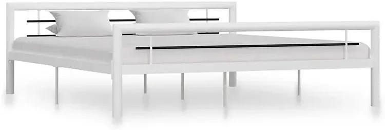 Białe metalowe łóżko 160 x 200 cm - Sintra