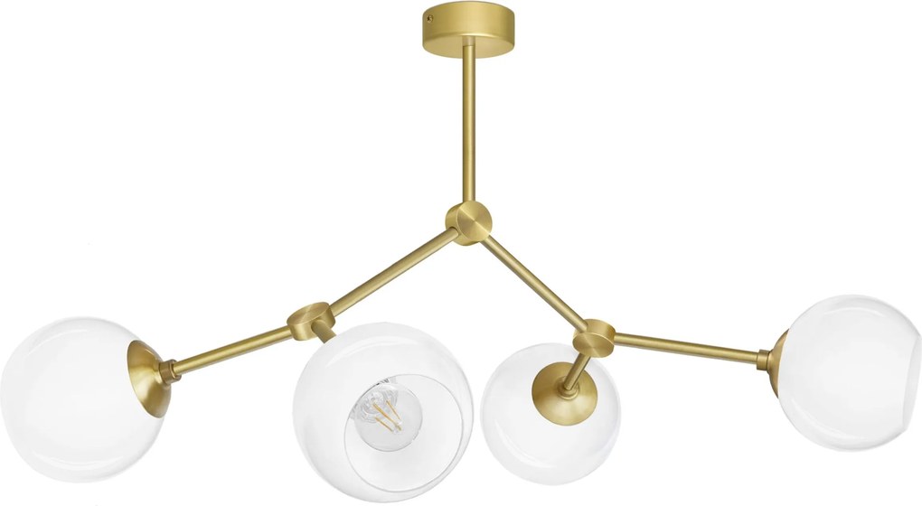 Złota mosiężna lampa loftowa G-S4