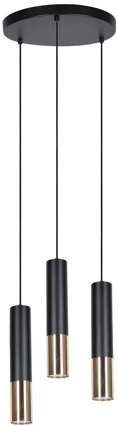 Czarna lampa wisząca sople - S862 H7-P84