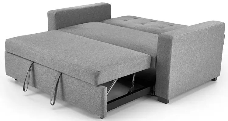Popielata wypoczynkowa sofa rozkładana - Naria