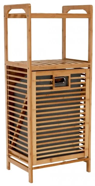 PROMOCJA Szary bambusowy kosz na pranie SOBIKON II. jakość