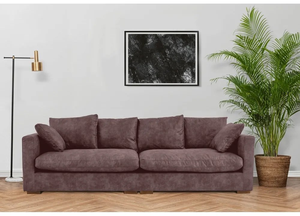 Ciemnobrązowa sofa 266 cm Comfy – Scandic