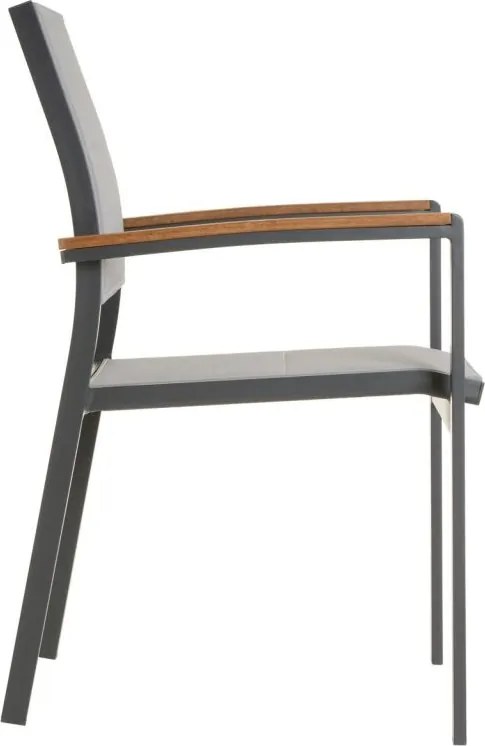 Krzesło ogrodowe składane, antracytowe, 86,5 x 57 x 57,5 cm