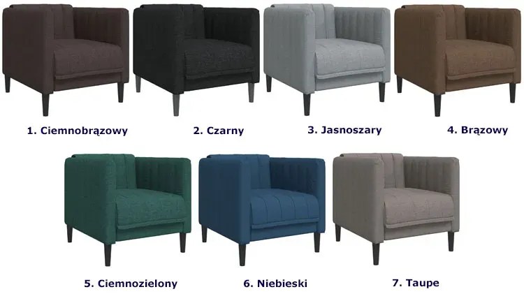 Elegancki ciemnozielony fotel wypoczynkowy - Diosa