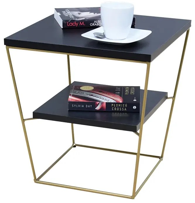 Stolik kawowy w stylu glamour czarny Z5-E68