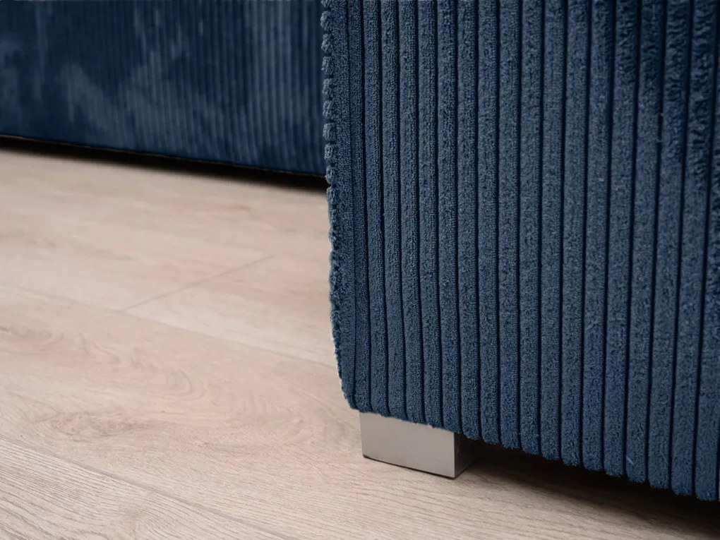 Rozkładana narożna sofa SMART COSARO granatowa, dwustronna + 2 poduszki GRATIS