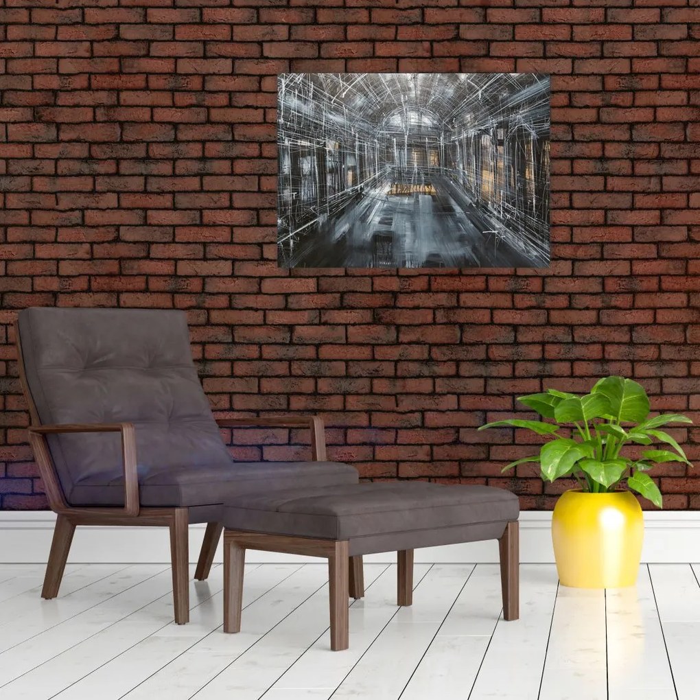 Obraz wnętrza starego budynku (70x50 cm)