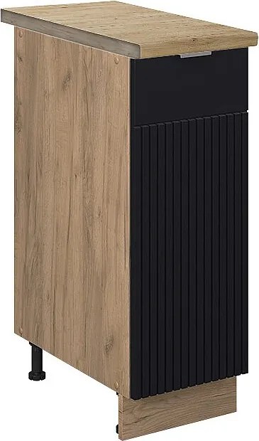 Szafka apteczna czarne paski 30x60x82 fame-line