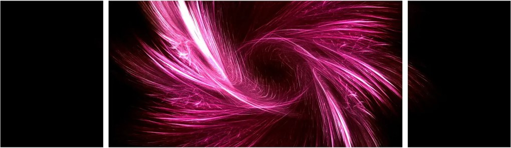 Obraz - różowa abstrakcja (170x50 cm)