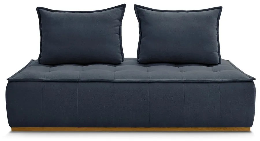 Ciemnoniebieska sofa z materiału bouclé 175 cm Elisa – Bobochic Paris