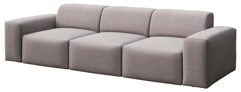 Szara aksamitna sofa 285 cm Villet – Rodier