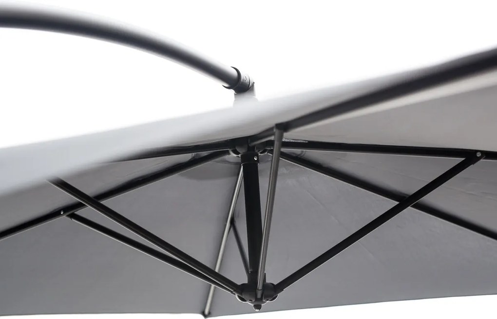 Happy Green Parasol ogrodowy podwieszany LUGO antracyt, 300 cm