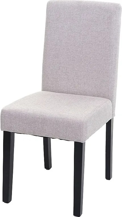 Krzesło do jadalni Littau,  kremowo-beżowy, ciemne nogi