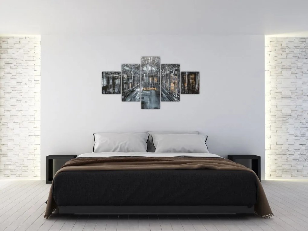 Obraz wnętrza starego budynku (125x70 cm)