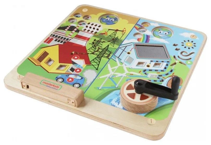 Masterkidz tablica edukacyjna energia odnawialna i nieodnawialna montessori