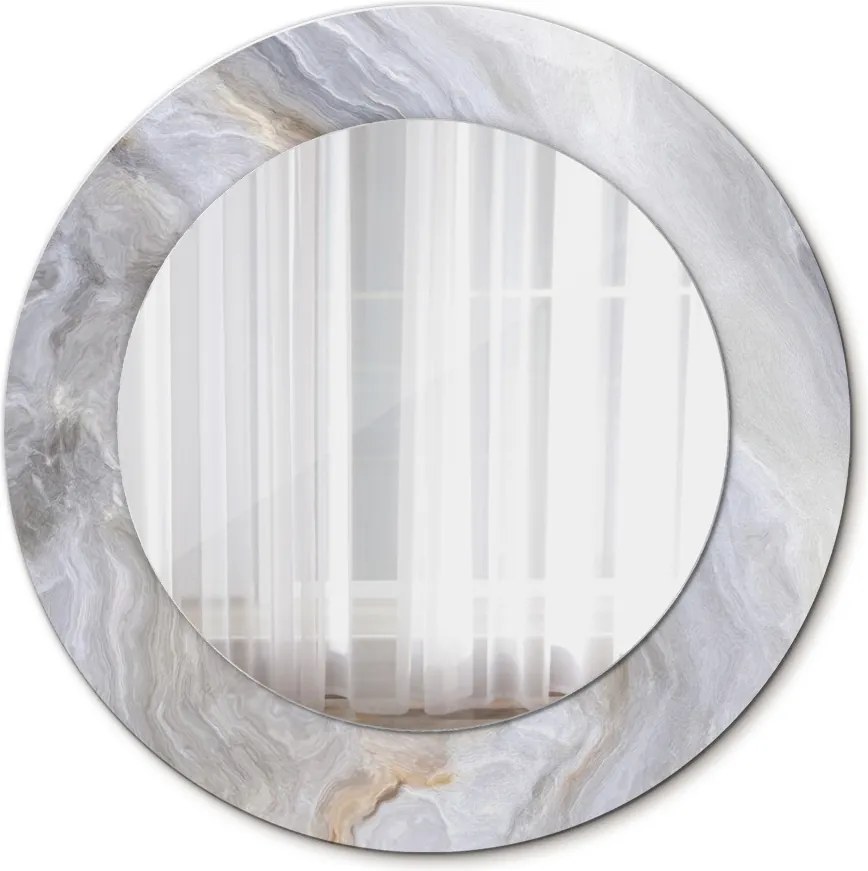 Lustro dekoracyjne okrągłe Abstrakcyjny marmur