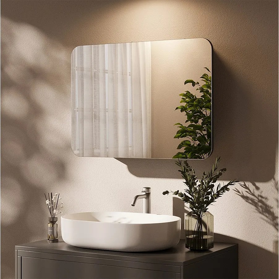 Szafka z lustrem w łazience antracyt 70x17.4x50 zino