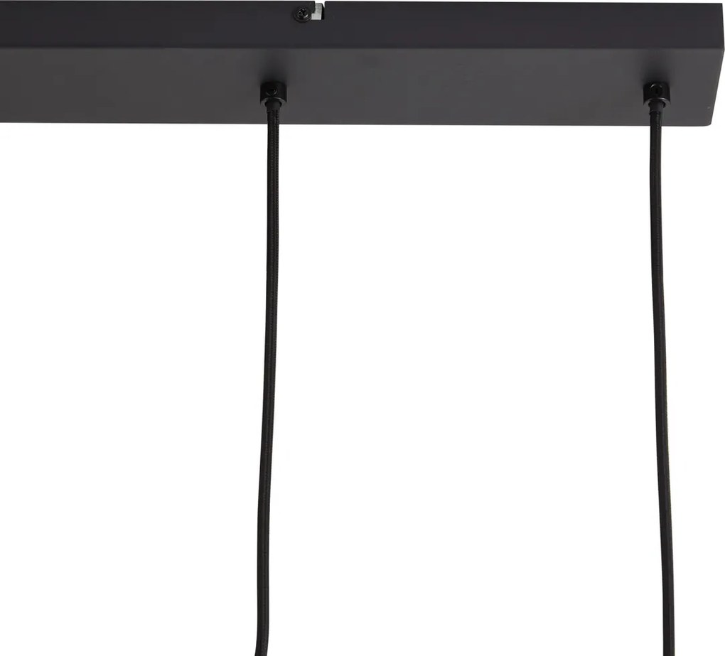 Nowoczesna lampa wisząca czarna 5-punktowa - Jeana
