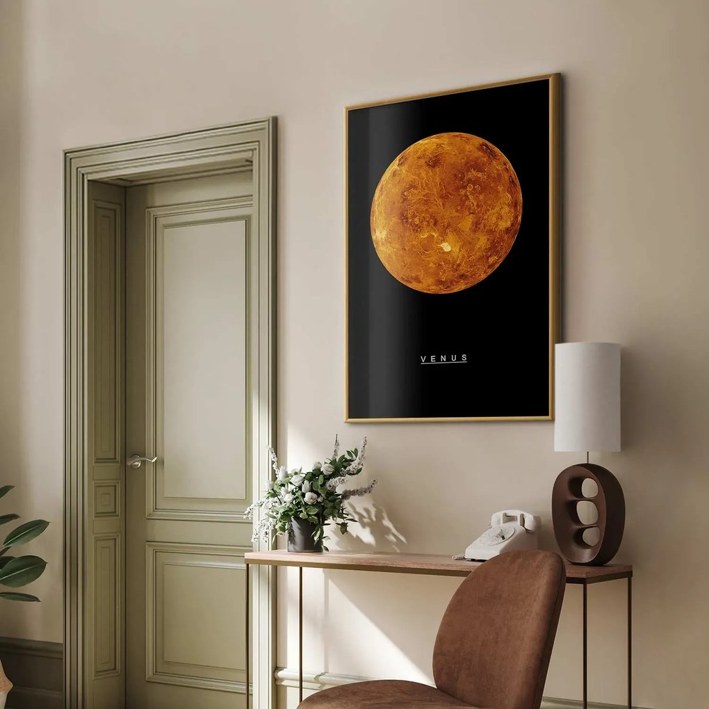 Plakat Wenus 21x30 cm z ramą złotą bez marginesu ARTGEIST B
