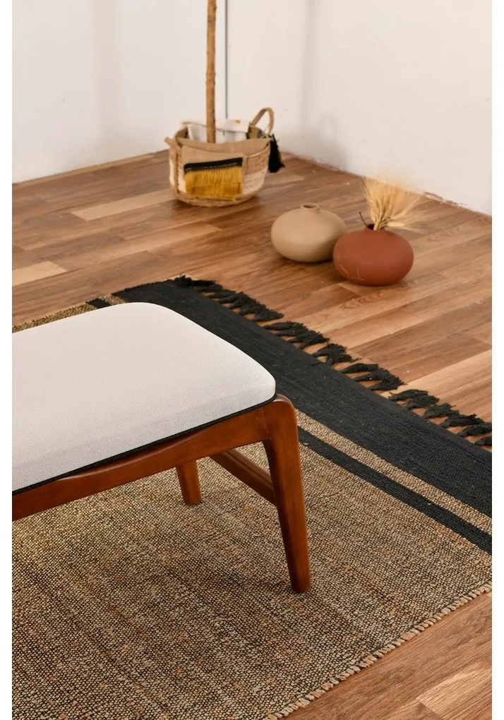 Ławka Touch Cream and Walnut