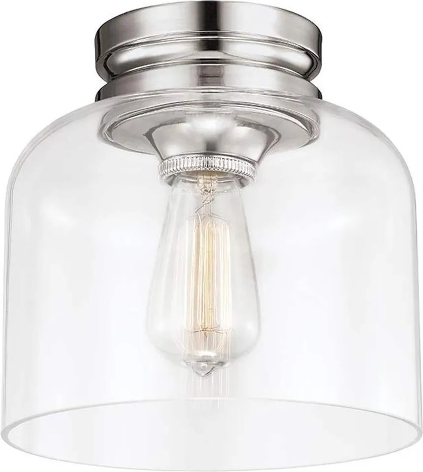Feiss FE-HOUNSLOW-F-PN - Lampa sufitowa HOUNSLOW 1xE27/60W/230V chrom błyszczący