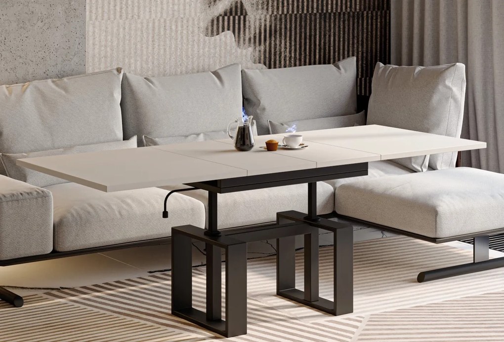 Ławostół z podnoszonym i rozkładanym blatem Empoli kaszmir