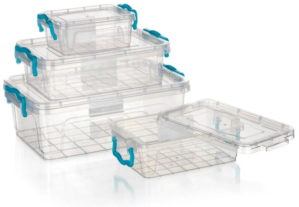 Banquet Zestaw uniwersalnych pudełek z pokrywką Gema, 4 szt.