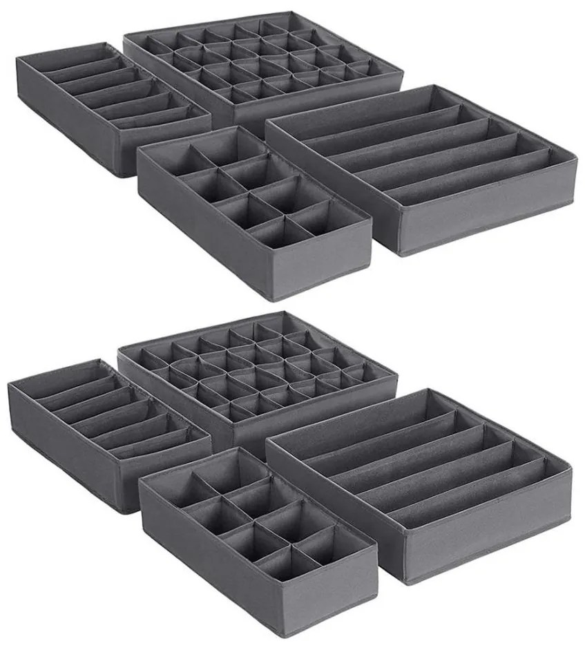 Organizer na bieliznę do szuflady GRANT szary