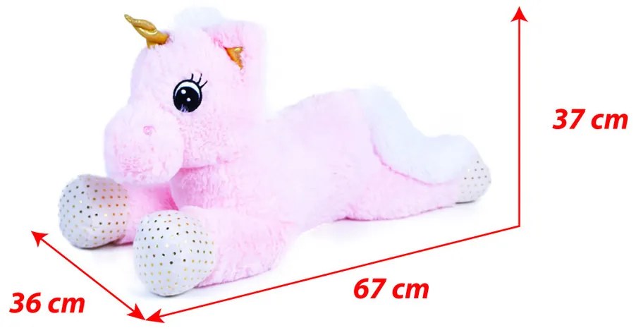 Rappa Duży pluszowy jednorożec Niko, 70 cm