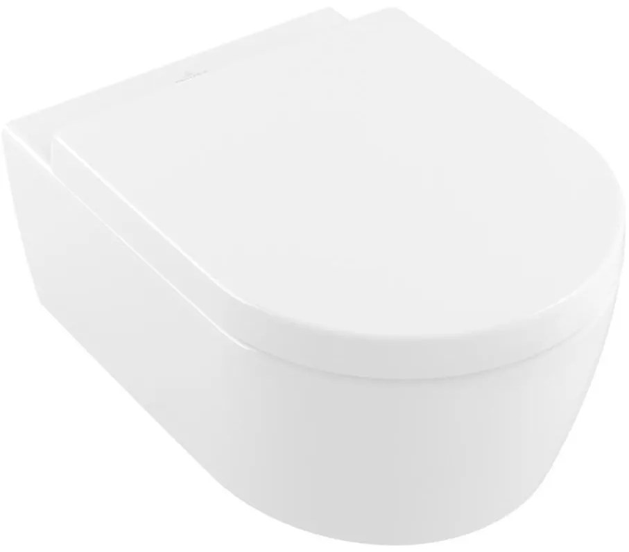 Villeroy & Boch 5656HR01 - Wisząca miska WC z deską sedesową SoftClose AVENTO ceramika/alpejska biel