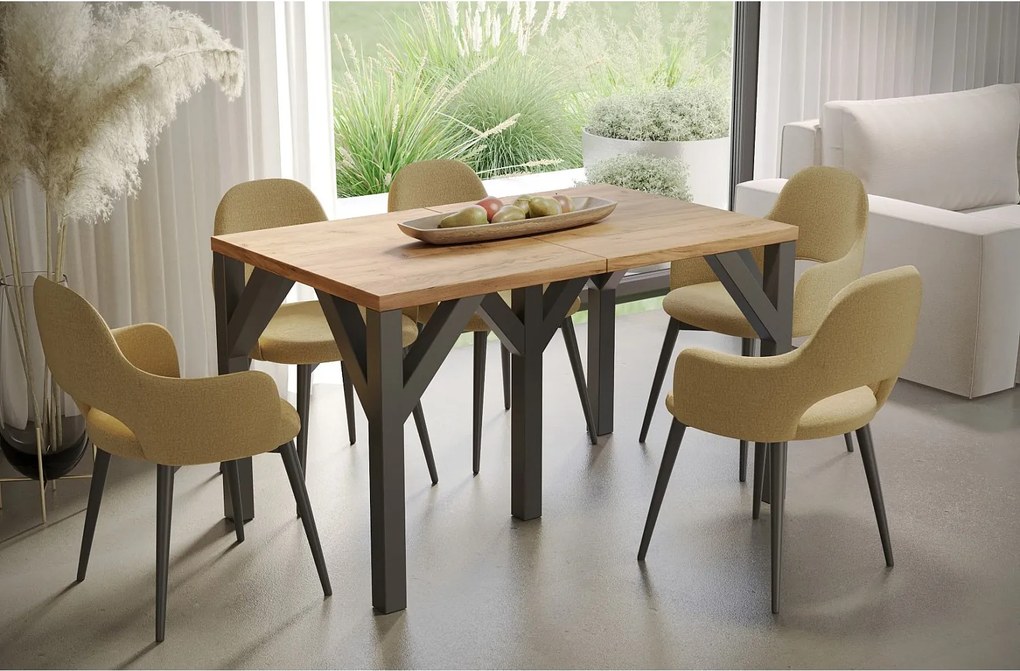 Stół rozkładany DUNAJ 130(240)x90 dąb złoty craft