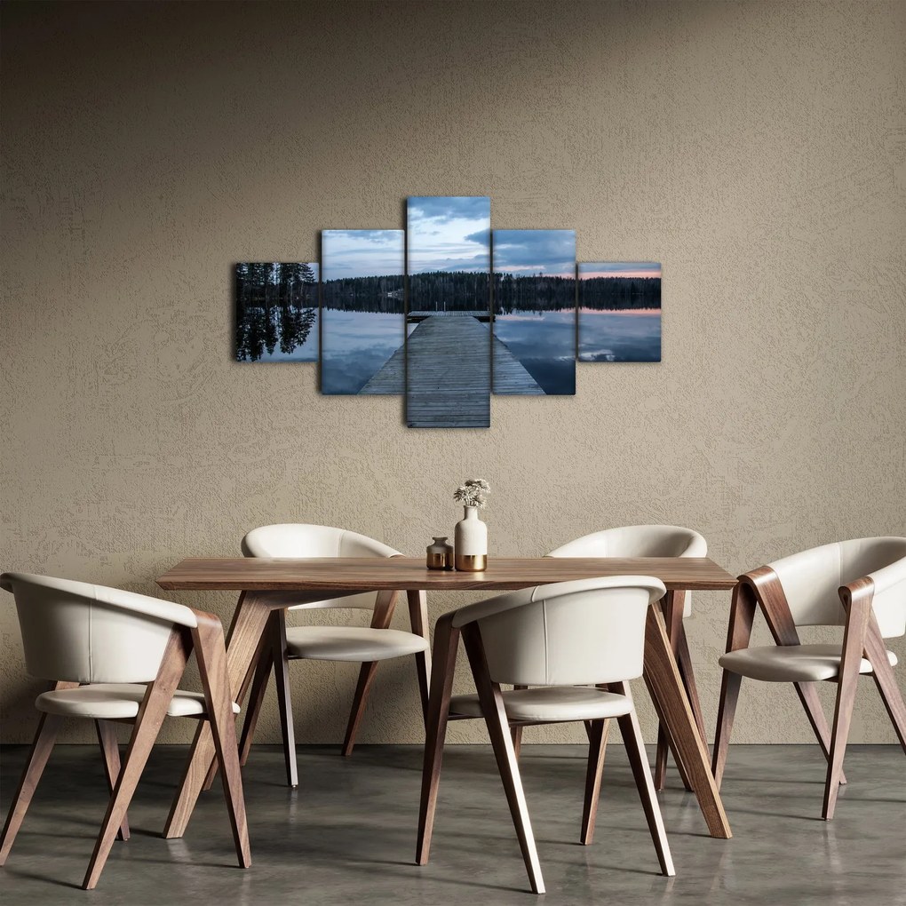 Obraz - Molo nad jeziorem (125x70 cm)
