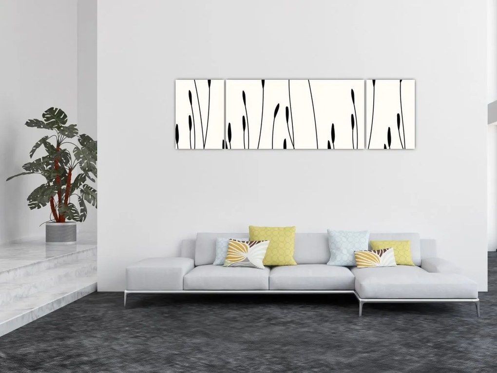 Obraz - Łąka graficzna N⁰3 (170x50 cm)