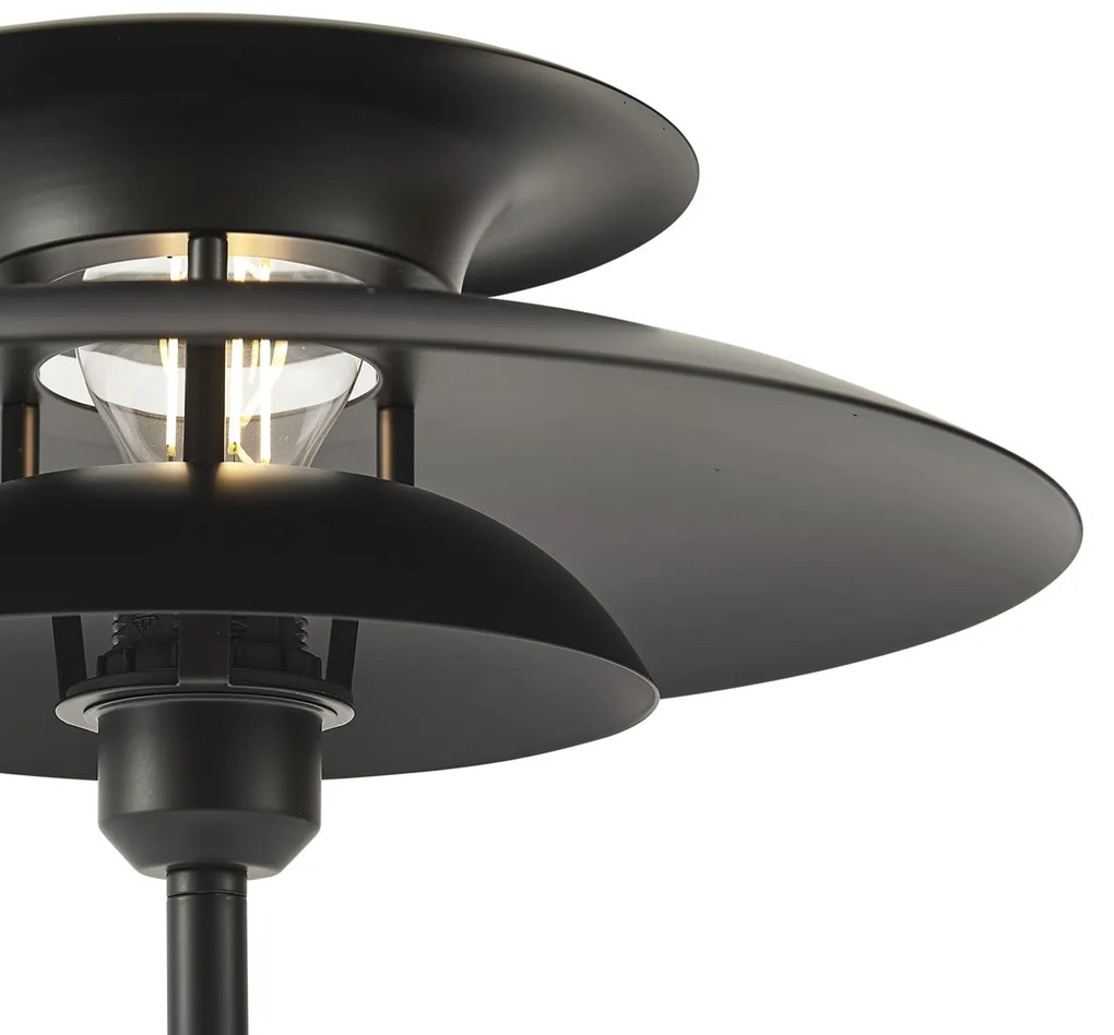 Lampa stołowa w stylu Retro, czarna stal, 45 cm - Pauly Retro Oswietlenie wewnetrzne