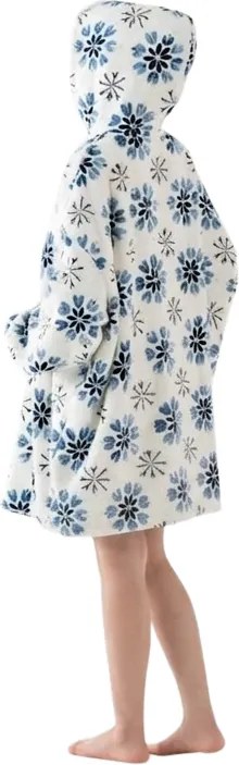 Koc bluza z baranka z rękawami i kapturem ICY FLAKES, biały