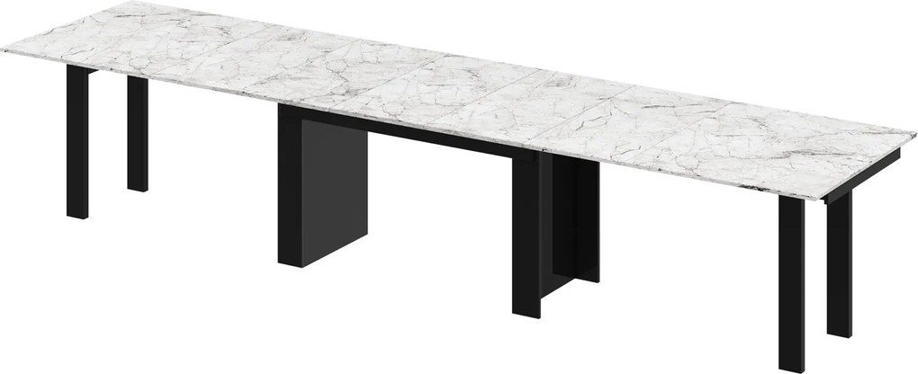 Stół rozkładany do 410 cm Magro marmur połysk Hubertus