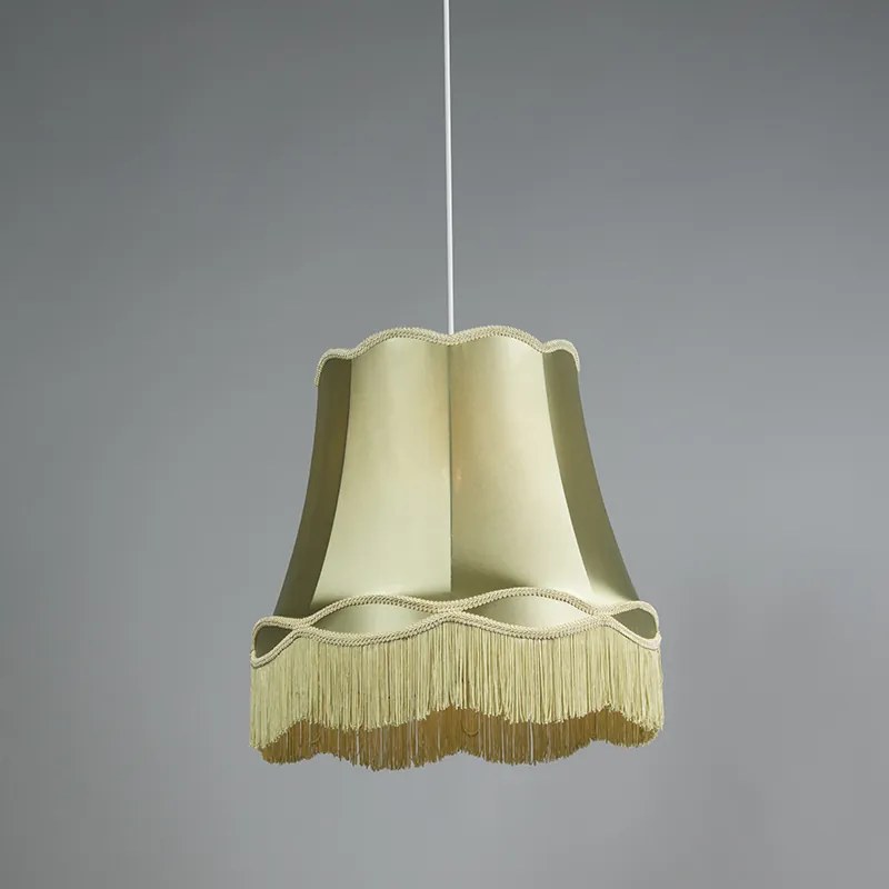 Zestaw 4 lamp wiszących w stylu retro zielonych 45 cm - Granny