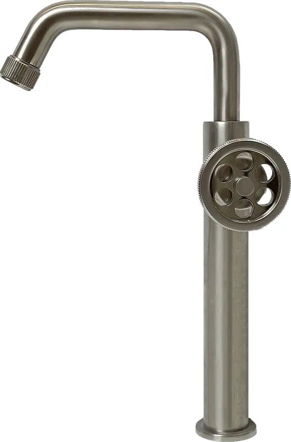 Indus bateria umywalkowa wysoki wykonanie ze stali nierdzewnej - Essebagno