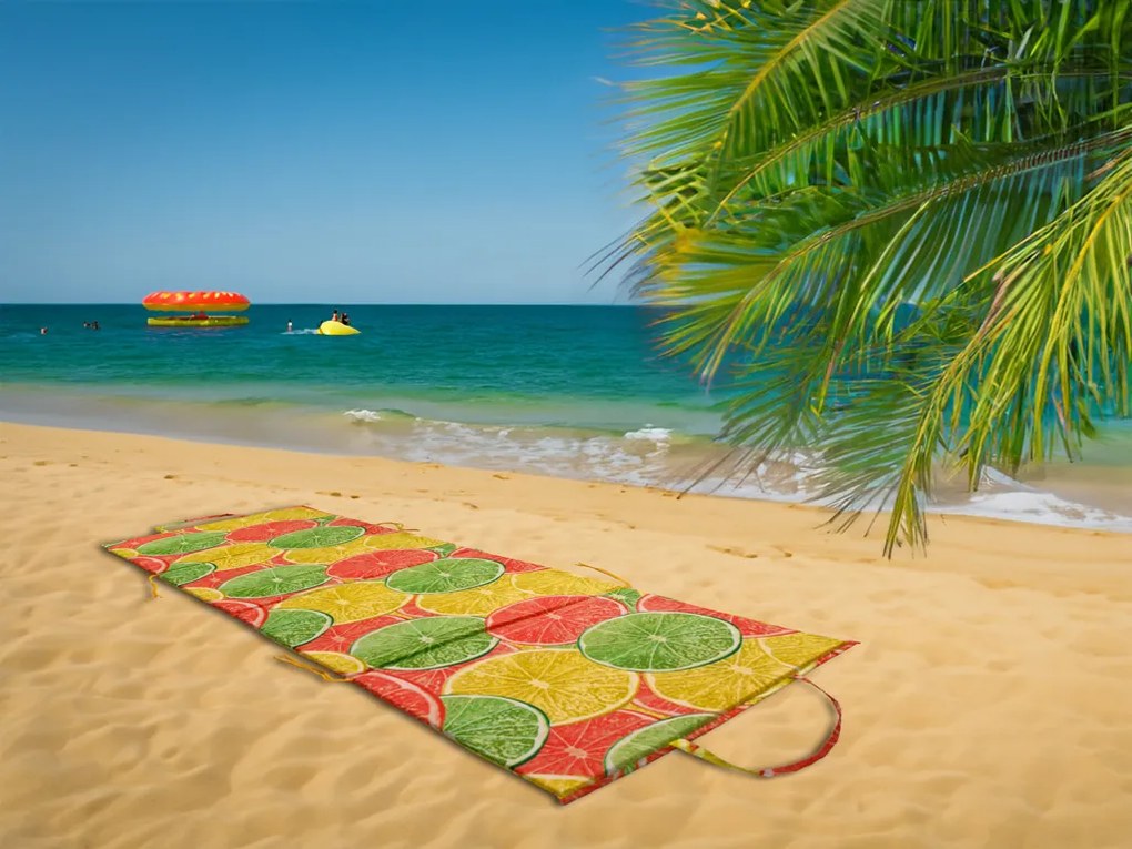 Mata plażowa LEMONLIME kolorowa