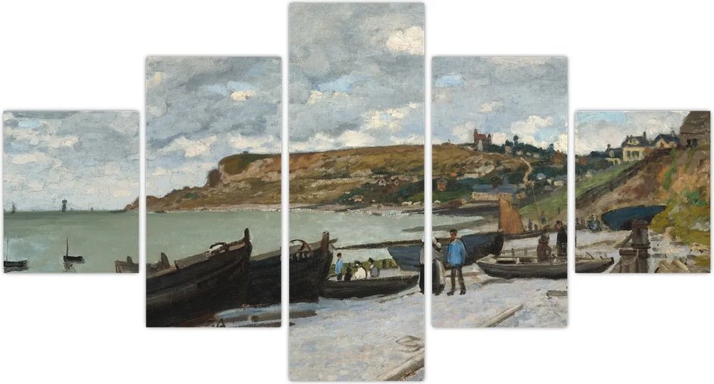Obraz - Claude Monet, Sainte Adresse, reprodukcje (125x70 cm)