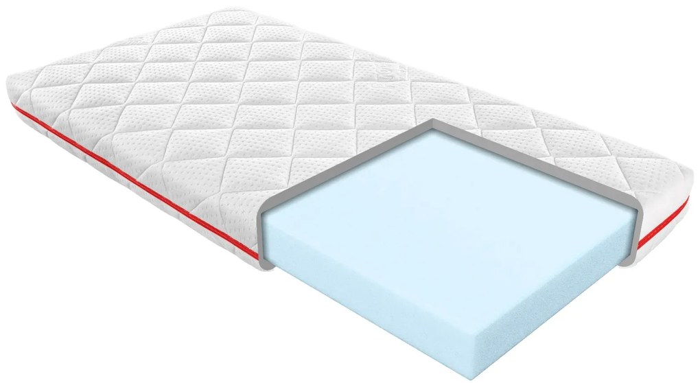 Łóżeczko dziecięce KOMPAKT 3W1 120x80 bukowe z komodą LITTLE SKY