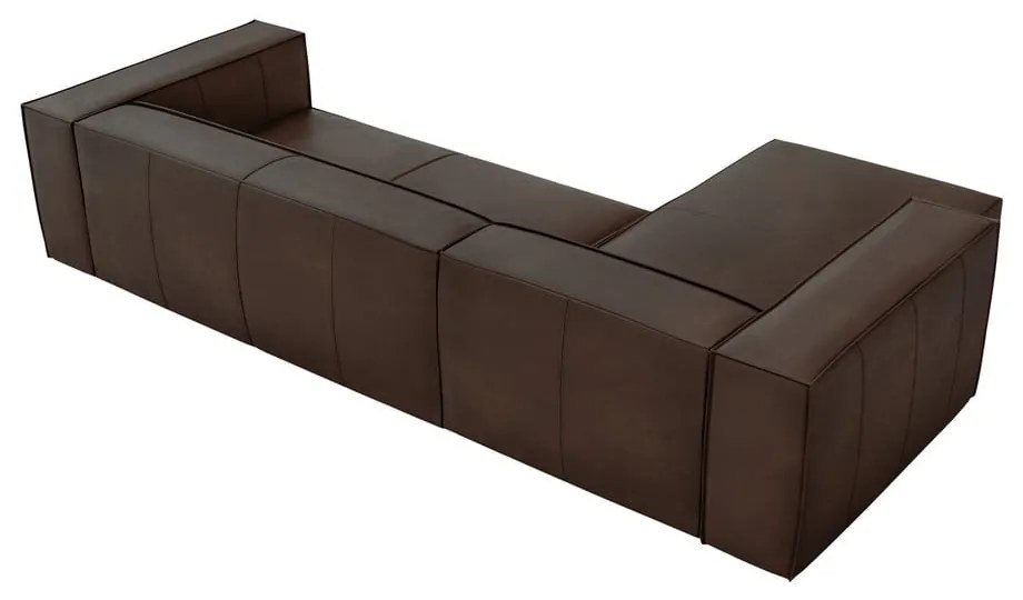 Ciemnobrązowy skórzany narożnik (lewostronny) Madame – Windsor &amp; Co Sofas