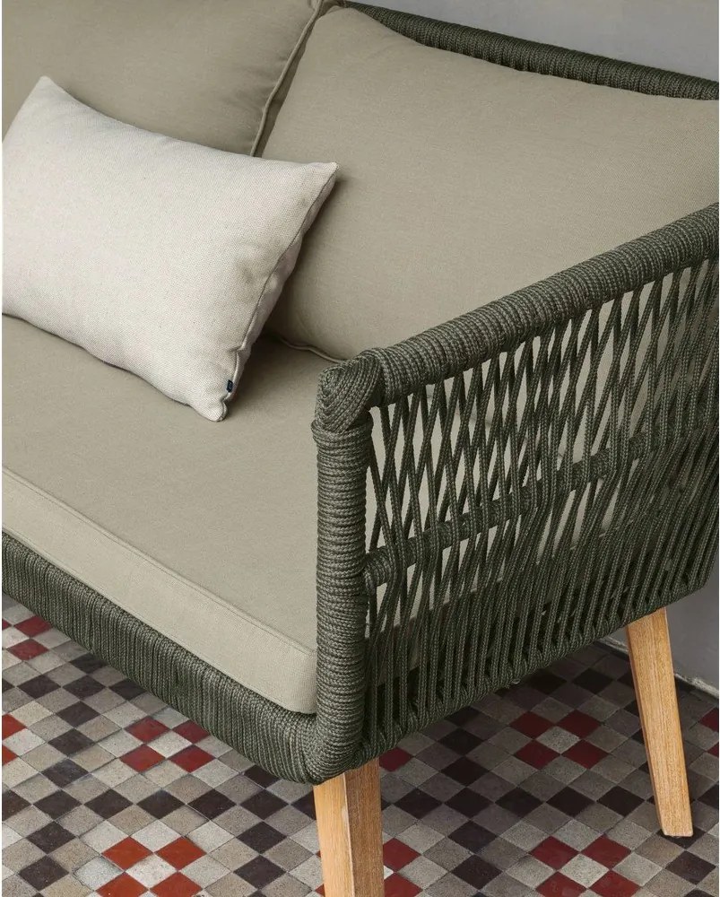 Zestaw mebli ogrodowych z drewna akacji Kave Home Inti