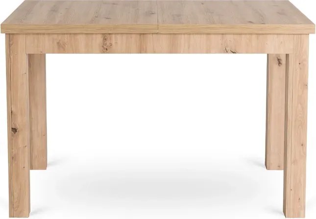 Stół Prostokątny Rozkładany SKUBI 120-160 cm Dąb Artisan Skandynawski