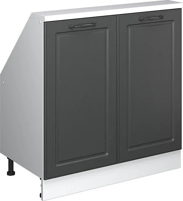 Szafka kuchenna na dach skośny antracytowy domek wiejski 80x46x81.6 r-line