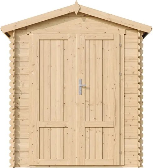 Drewniany domek narzędziowy z podłogą - 2,82 m² / 186x196xH224 cm - M320F1+M320G