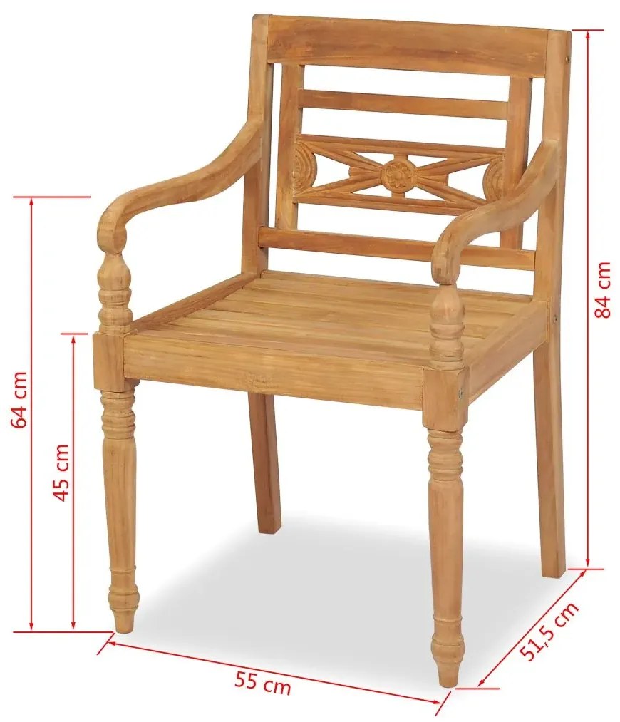 Zestaw drewnianych krzeseł ogrodowych R9-H64