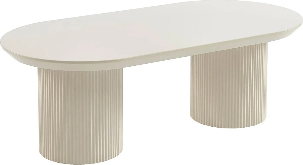 Stolik kawowy z MDF - Beżowy - LORIMILA