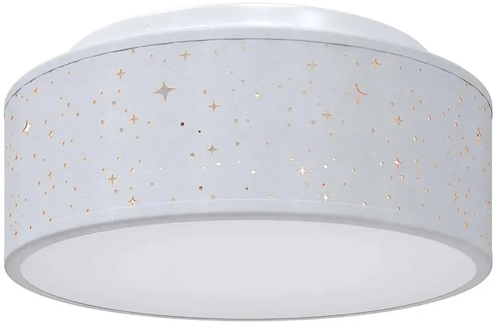 Szara lampa sufitowa materiałowa P7-P49
